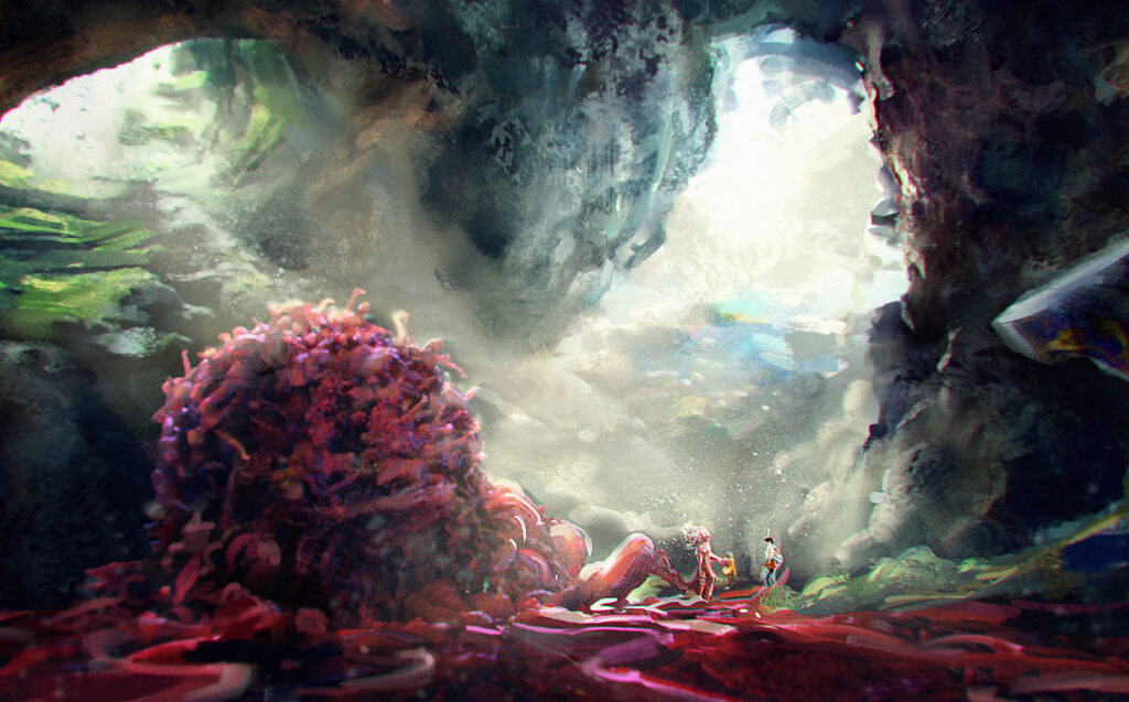 flesh egg cave - print size