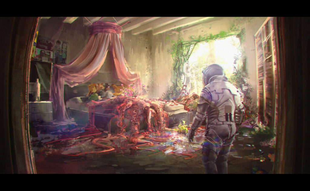 girl bedroom print size